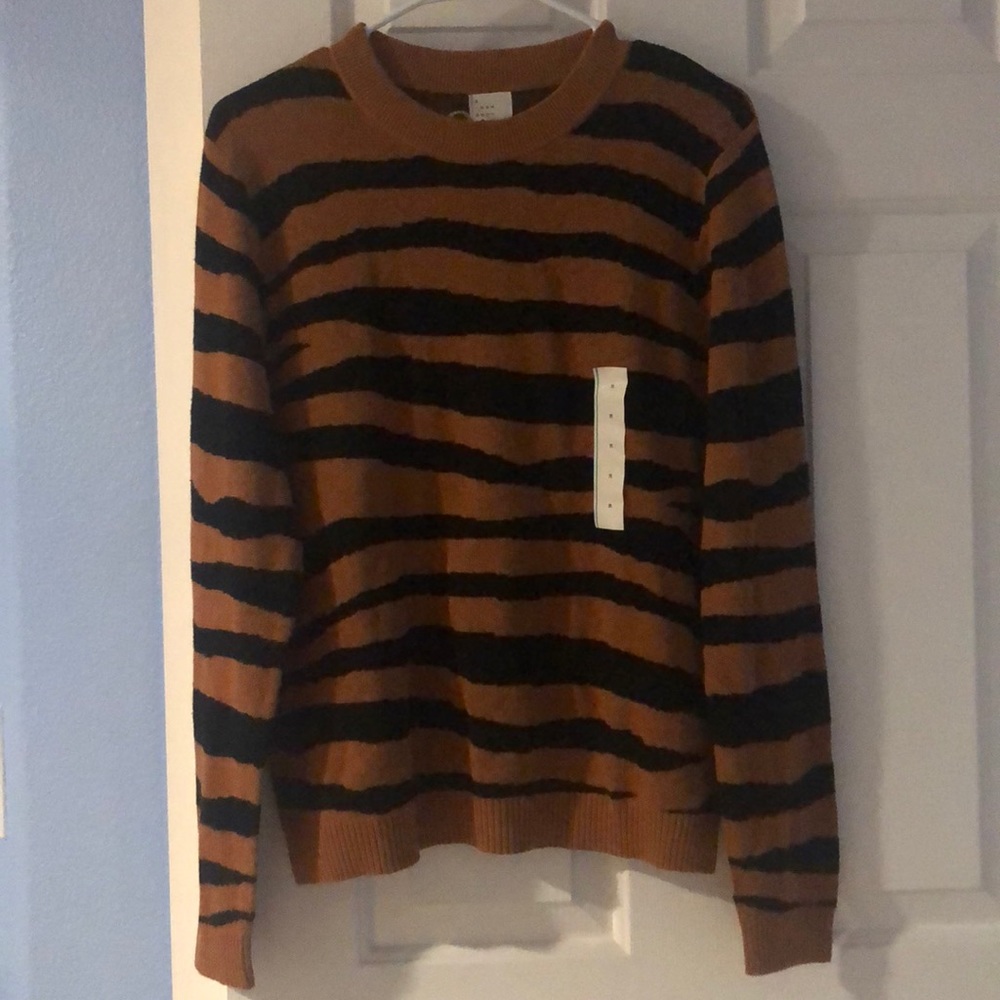A New Day Orange and Black Sweater